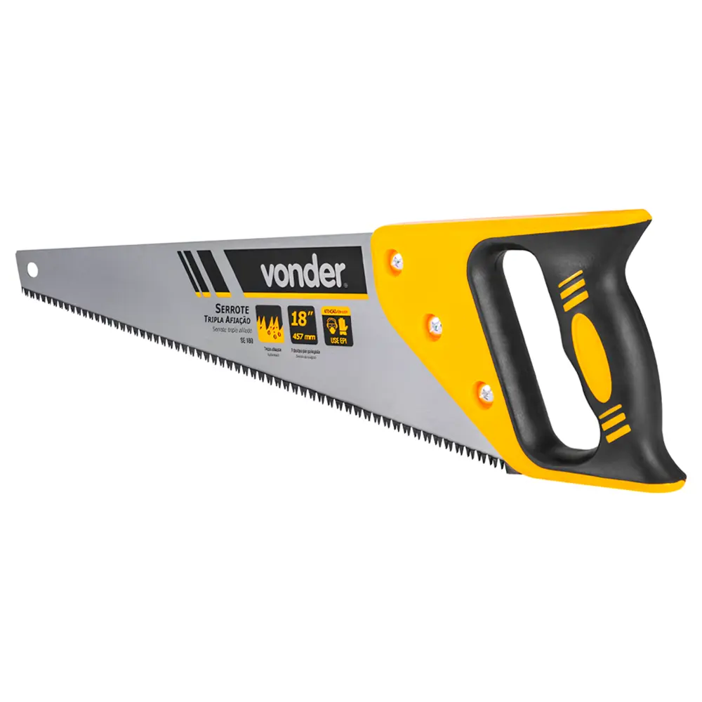 Serrote Vonder 18" Aço Carbono com Tripla Afiação – Corte Rápido e Preciso