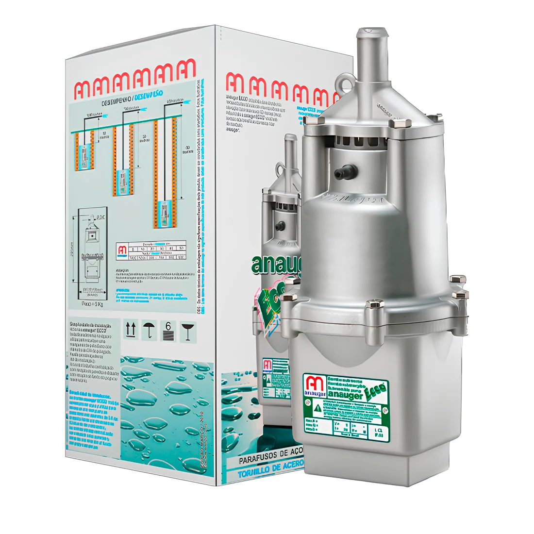 Bomba Submersa Vibratória 300w Ecco Anauger - 50m, 220v