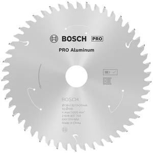 Disco Serra Circular Bosch Standard Aluminium Ø136x20mm 50D