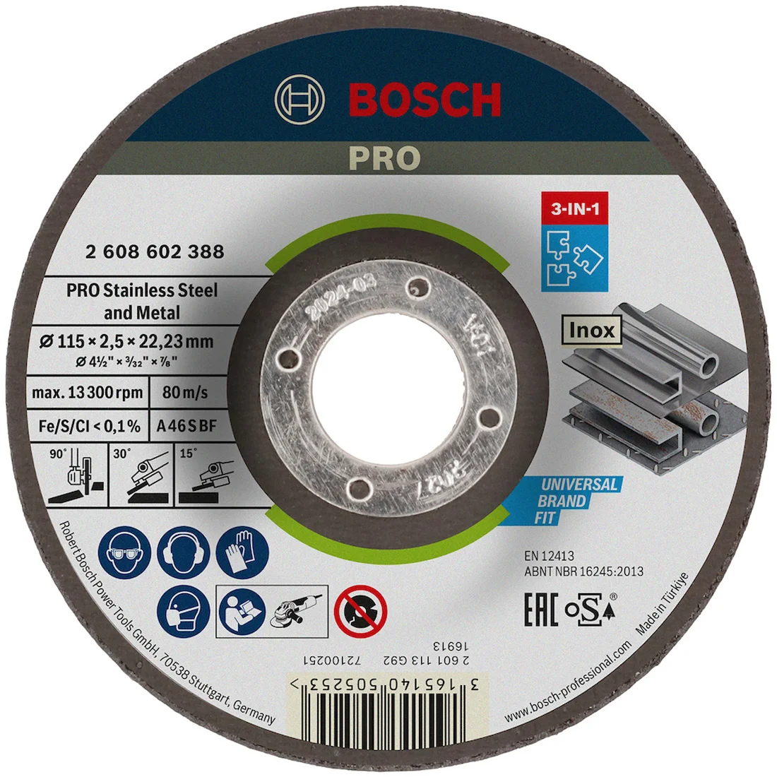 Disco Abrasivo Bosch Expert 125x2,5mm 25U