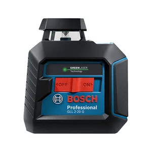 Nível Laser Verde de Linhas Cruzadas 10m Bosch - GLL 2-20G
