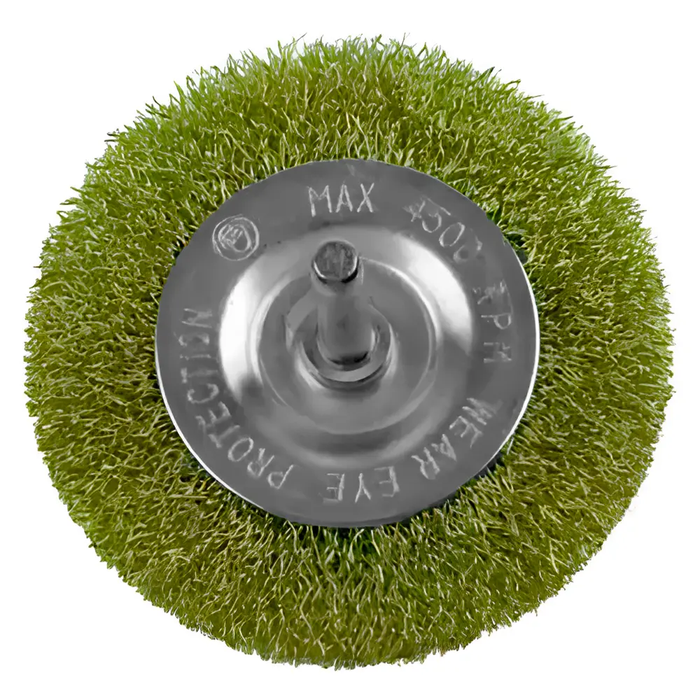 Escova Circular Aço Latonada Mini Com Haste 3 Starfer