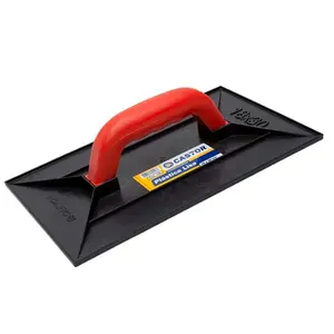 Desempenadeira Plástica 18x30cm Super Lisa Preta Castor