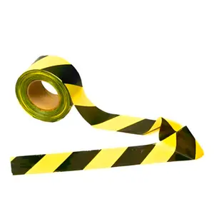 Fita Não Adesivante Zebrada Amarela / Preta 65mm x 160M THR