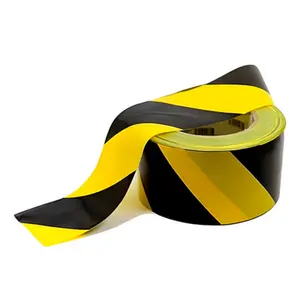 Fita Não Adesivante Zebrada Amarela / Preta 65mm x 160M THR