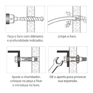 Chumbador 1/4" x 3" Pol. CBN 14300 Nylon Com Parafuso