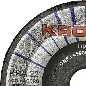 Disco de Desbaste em Aço 4.1/2" (115mm) Kronos KRA 22, Furo de 7/8"