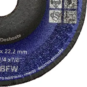 Disco de Desbaste em Aço 4.1/2" (115mm) Kronos KRA 22, Furo de 7/8"