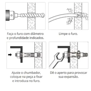 Chumbador 3/8" x 80mm CBN 38080 Nylon Com Prisioneiro