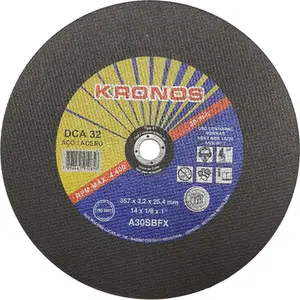 Disco de Corte em Aço 14" (357mm) Kronos DCA 32, Furo de 1"