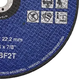 Disco de Corte em Aço 9" (230mm) Kronos DCA 22, Furo de 7/8"