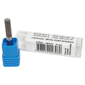 Lima Rotativa de Metal Duro Cilíndrica 06x19x50 CQC HT