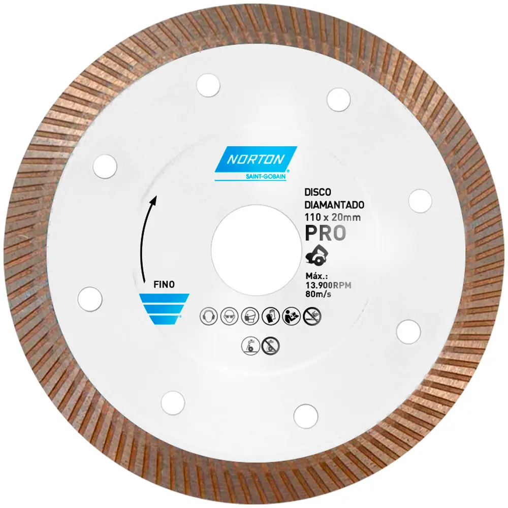 Disco Diamantado 4" Pol. Porcelanato Pro Norton
