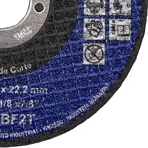 Disco de Corte em Aço 4.1/2" (115mm) Kronos DCA 22, Furo de 7/8"