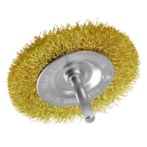 Escova Circular Aço Latonada Mini Com Haste 2 Starfer