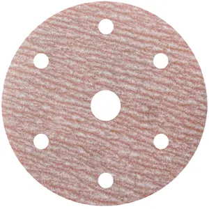 Disco de Lixa Com Velcro 6" Grão 220 A275 Com Furo Norton