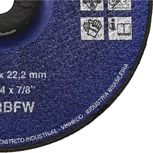 Disco de Desbaste em Aço 9" (230mm) Kronos KRA 22, Furo de 7/8"