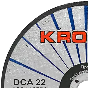 Disco de Corte em Aço 7" (180mm) Kronos DCA 22, Furo de 7/8"