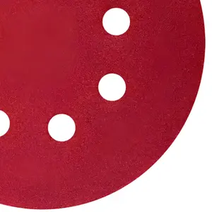 Disco de Lixa 125mm Saitac Com Velcro Grão 400 OX-AL 8F