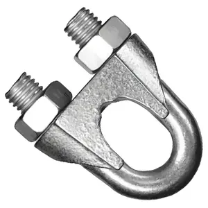 Clips Para Cabo de Aço Galvanizado Leve 1/4" Pol.
