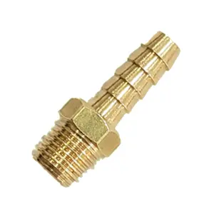 Espigão Fixo Para Mangueira 1/4" x 3/8" Macho Lubfer