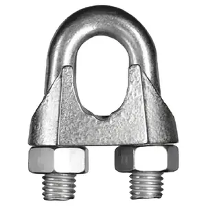 Clips Para Cabo de Aço Galvanizado Leve 1/8" Pol.