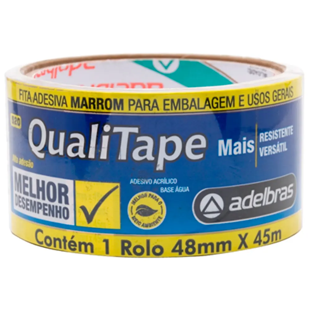Fita Para Embalagem 48 x 45 Marrom Adelbras
