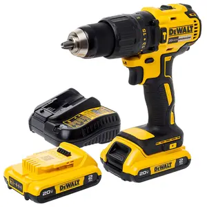Paraf. e Furadeira de Impacto 1/2" Dewalt 20v C/ 2 Baterias DCD7781D2BR