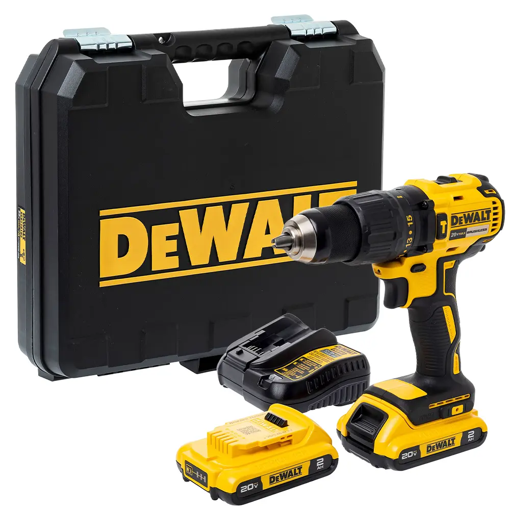 Paraf. e Furadeira de Impacto 1/2" Dewalt 20v C/ 2 Baterias DCD7781D2BR