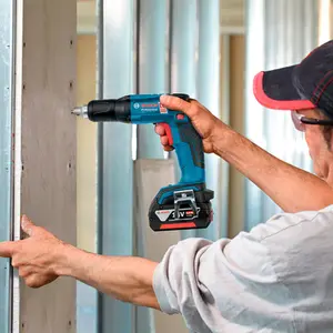 Parafusadeira Para Drywall 1/4" Bosch S/ Bateria GSR 18v EC TE