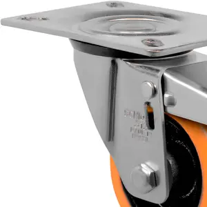 Rodízio Giratório Schioppa GL 312 PE 170kg Com Freio