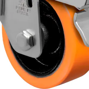 Rodízio Giratório Schioppa GL 312 PE 170kg Com Freio