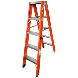 Escada de Fibra Americana Duplo Acesso 1,5M 5 Degraus Esca Fort
