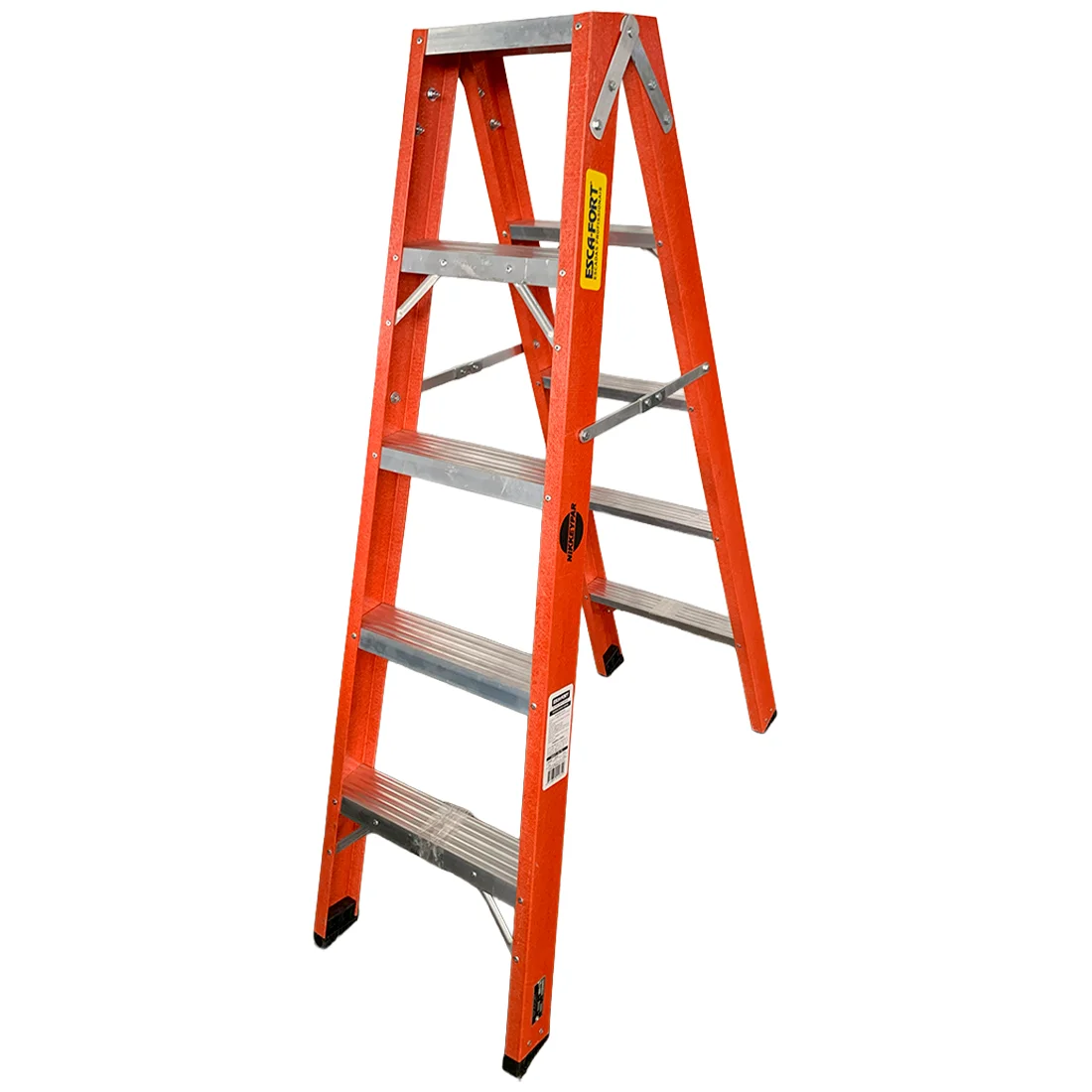 Escada de Fibra Americana Duplo Acesso 1,5M 5 Degraus Esca Fort
