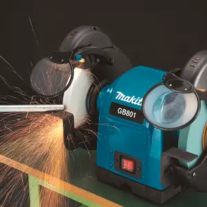Motoesmeril de Bancada Makita GB801 3/4 HP – Potência e Precisão Profissional