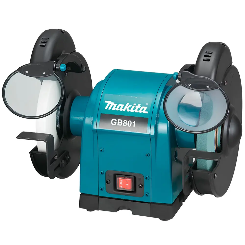 Motoesmeril de Bancada Makita GB801 3/4 HP – Potência e Precisão Profissional