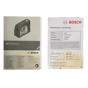 Nível a Laser de 5 Pontos Bosch GPL 5 Profissional Alcance 30m