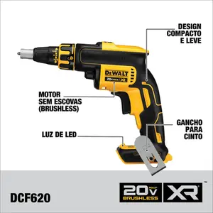 Kit Dewalt DCK246D2T, Parafusadeira Drywall DCF620 + Nível Laser DCE088