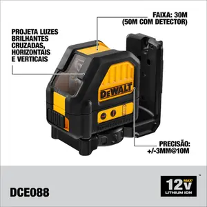 Kit Dewalt DCK246D2T, Parafusadeira Drywall DCF620 + Nível Laser DCE088