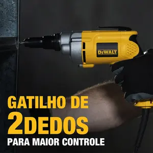 220v, Parafusadeira Com Controle de Torque 1/4" Dewalt 540w DW268