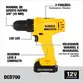Parafusadeira e Furadeira 3/8" Dewalt 12v C/ 2 Baterias DCD700C2BR