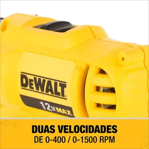Parafusadeira e Furadeira 3/8" (10mm) Dewalt 12v C/ 1 Bateria DCD700LC1BR