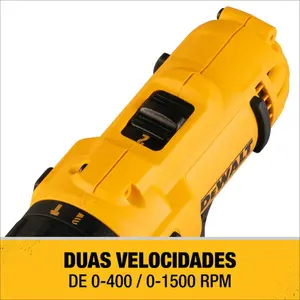 Paraf. e Furadeira de Impacto 3/8" Dewalt 12v C/ 2 Baterias DCD716D2BR
