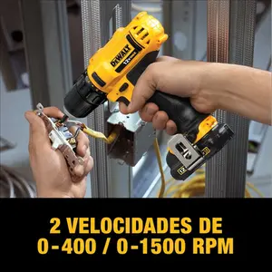 Parafusadeira e Furadeira 3/8" (9.52mm) Dewalt 12v DCD710D2-BR