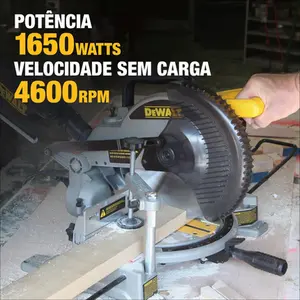 220v, Serra de Meia Esquadria 10" (254mm) Dewalt 1650w DW714