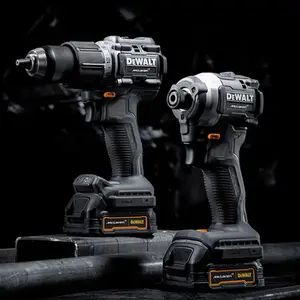 Combo Dewalt McLaren 20V Furadeira 1/2” + Parafusadeira 1/4” DCK200ME2GT-BR