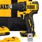 Parafusadeira e Furadeira Atomic 1/2" Dewalt  20v C/ 2 Baterias DCD708D2