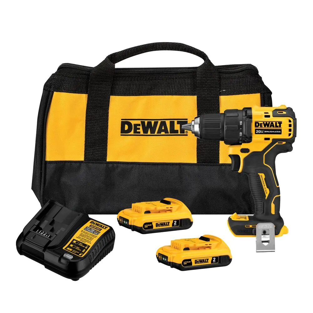 Parafusadeira e Furadeira Atomic 1/2" Dewalt  20v C/ 2 Baterias DCD708D2
