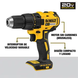 Parafusadeira e Furadeira 1/2" Dewalt C/ 2 Baterias 20v DCD7771D2