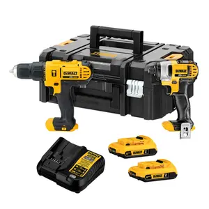 Kit Furad. Paraf. de Impacto 1/2" e Paraf. de Impacto 1/4" Dewalt DCK222D2T
